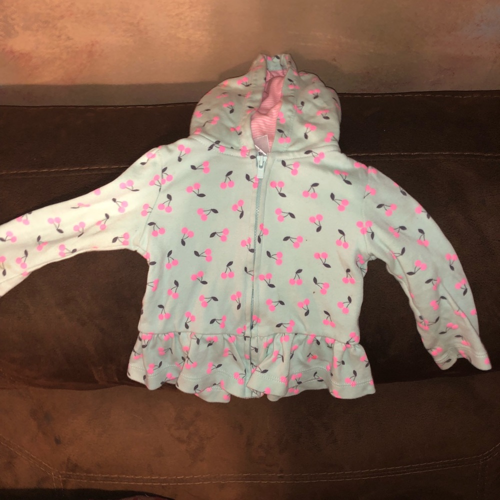 Baby girl zip up hoodie